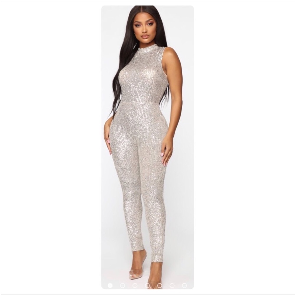 Fashion Nova Sequin Jumpsuit